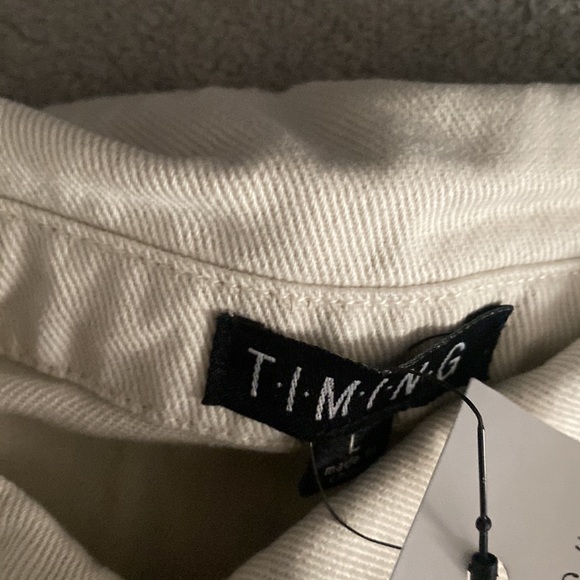 Beige Jean Jacket - Picture 3 of 7